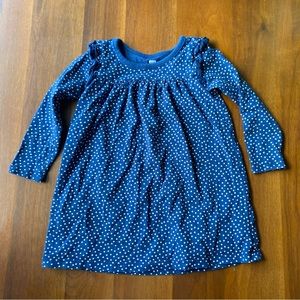 Blue dot toddler dress